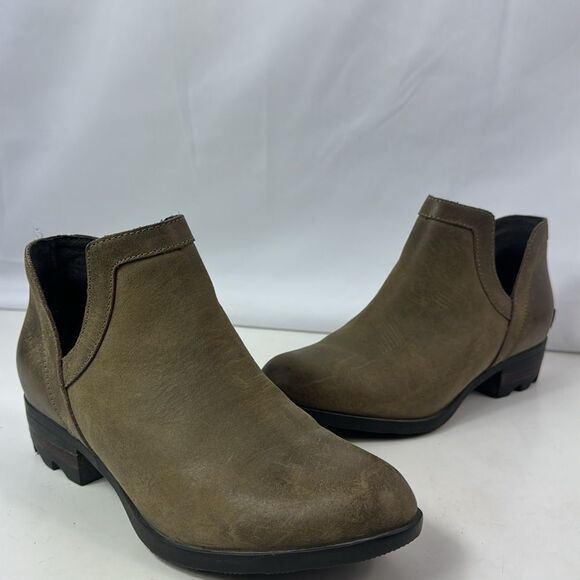 Sorel Lola Cut-Out Leather Waterproof Women’s Ankle Boots - Picture 3 of 13